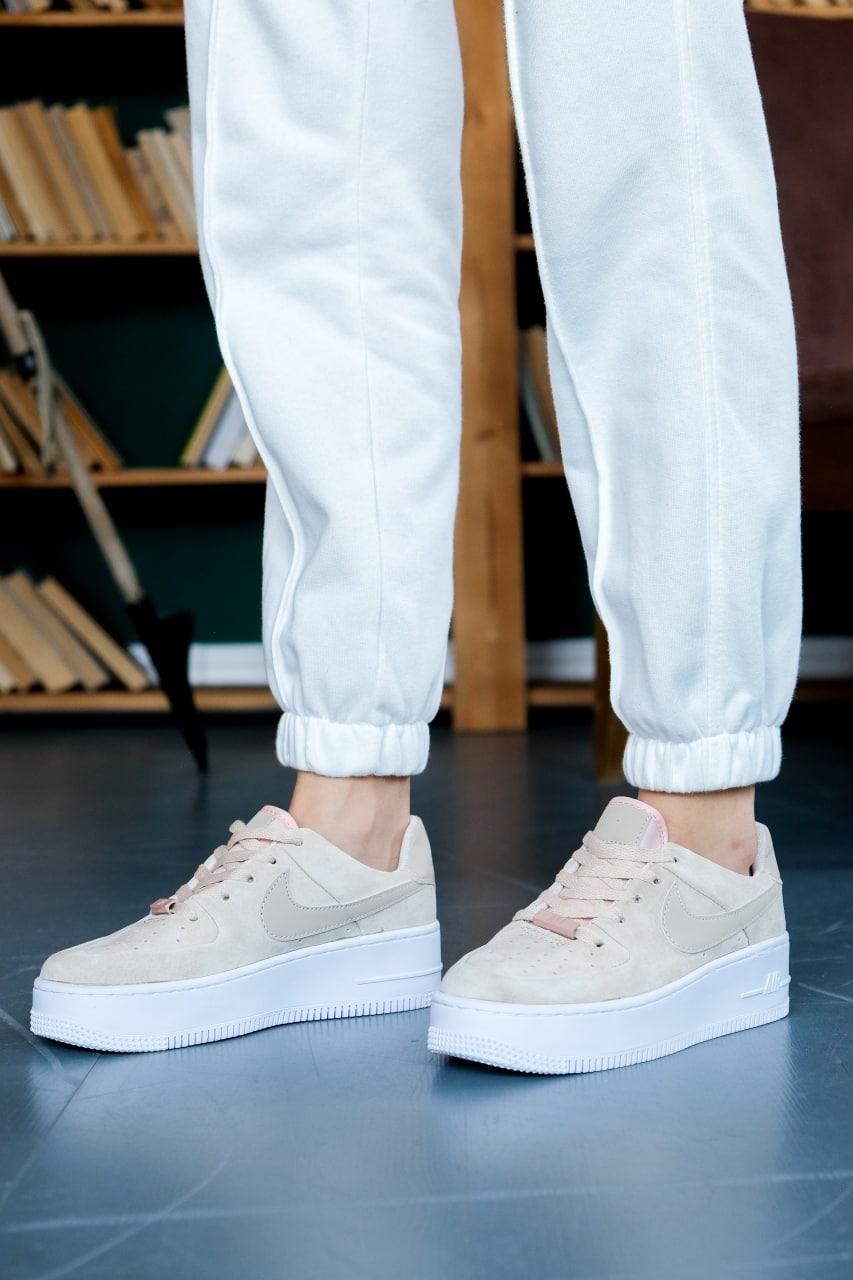 Nike Air Force 1 Sage Beige White