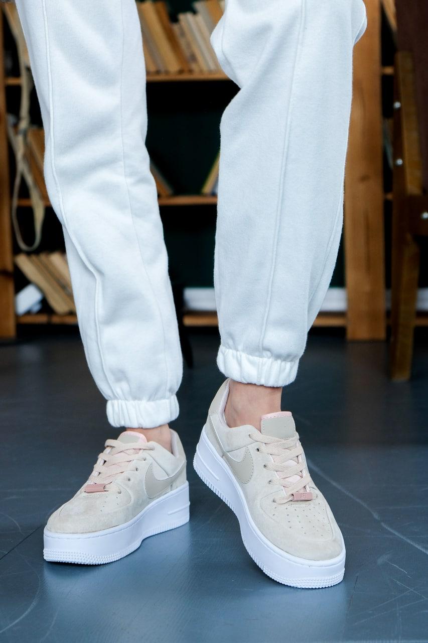 Nike Air Force 1 Sage Beige White