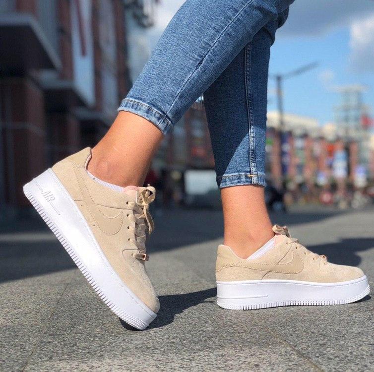 Nike Air Force 1 Sage Beige White
