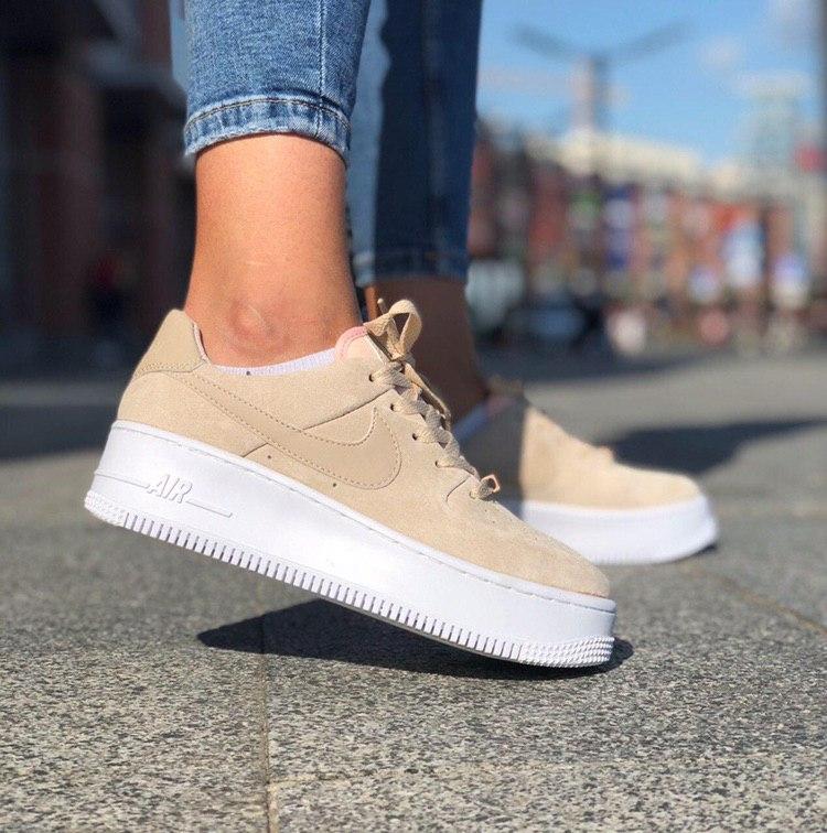 Nike Air Force 1 Sage Beige White