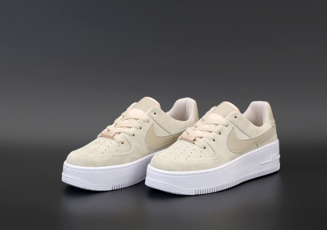 Nike Air Force 1 Sage Beige White