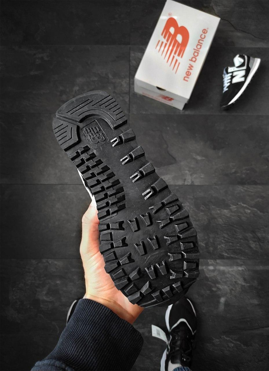 New Balance 574 Black Grey White 5 (Носок - Сетка)
