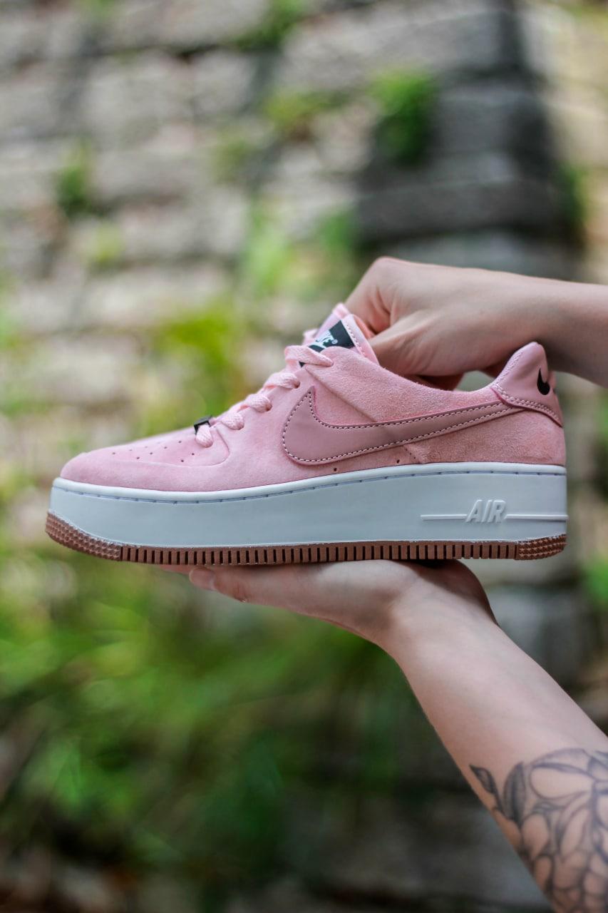 Nike Air Force 1 Sage Pink White 1