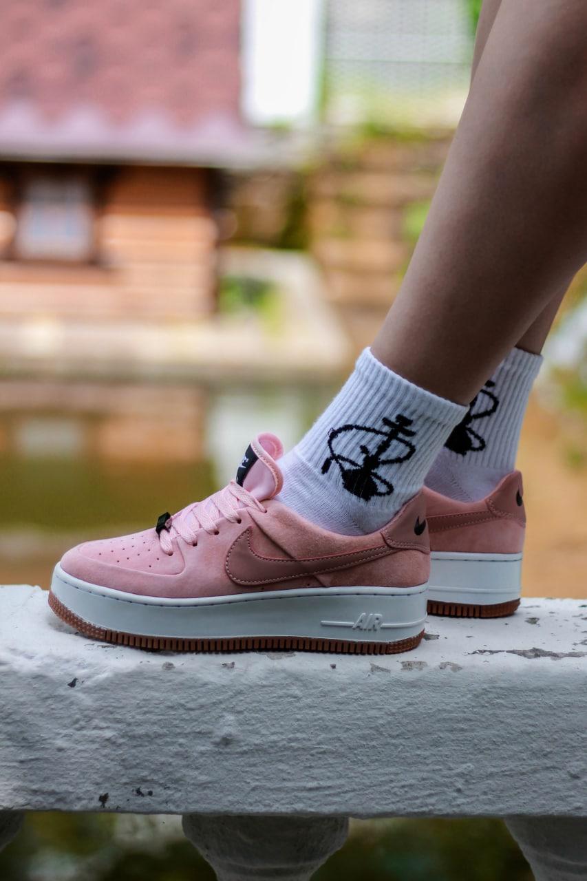 Nike Air Force 1 Sage Pink White 1