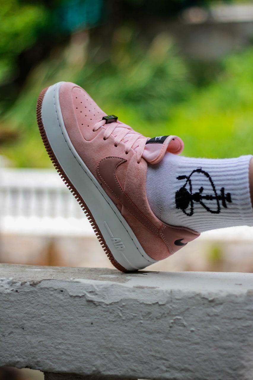 Nike Air Force 1 Sage Pink White 1