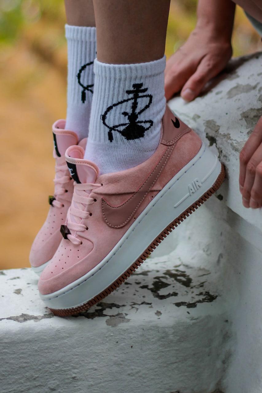 Nike Air Force 1 Sage Pink White 1