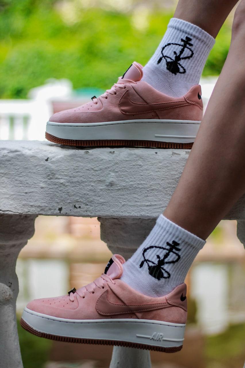 Nike Air Force 1 Sage Pink White 1