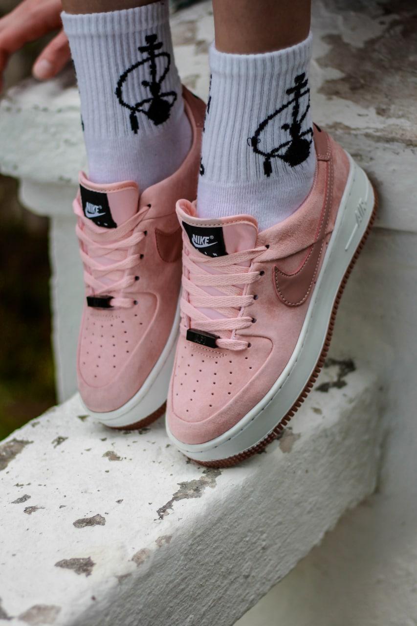 Nike Air Force 1 Sage Pink White 1