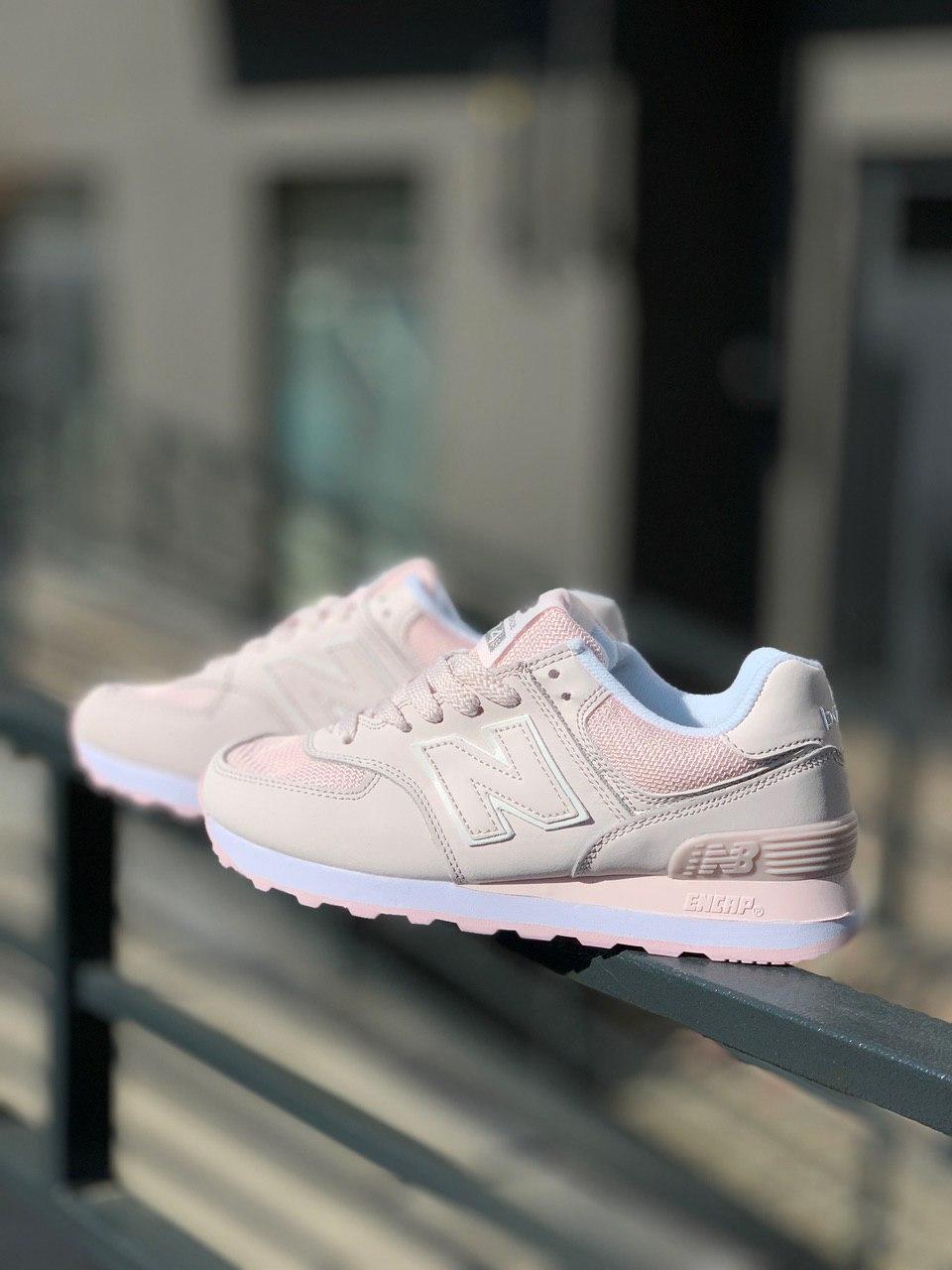 New Balance 574 Pink White 3
