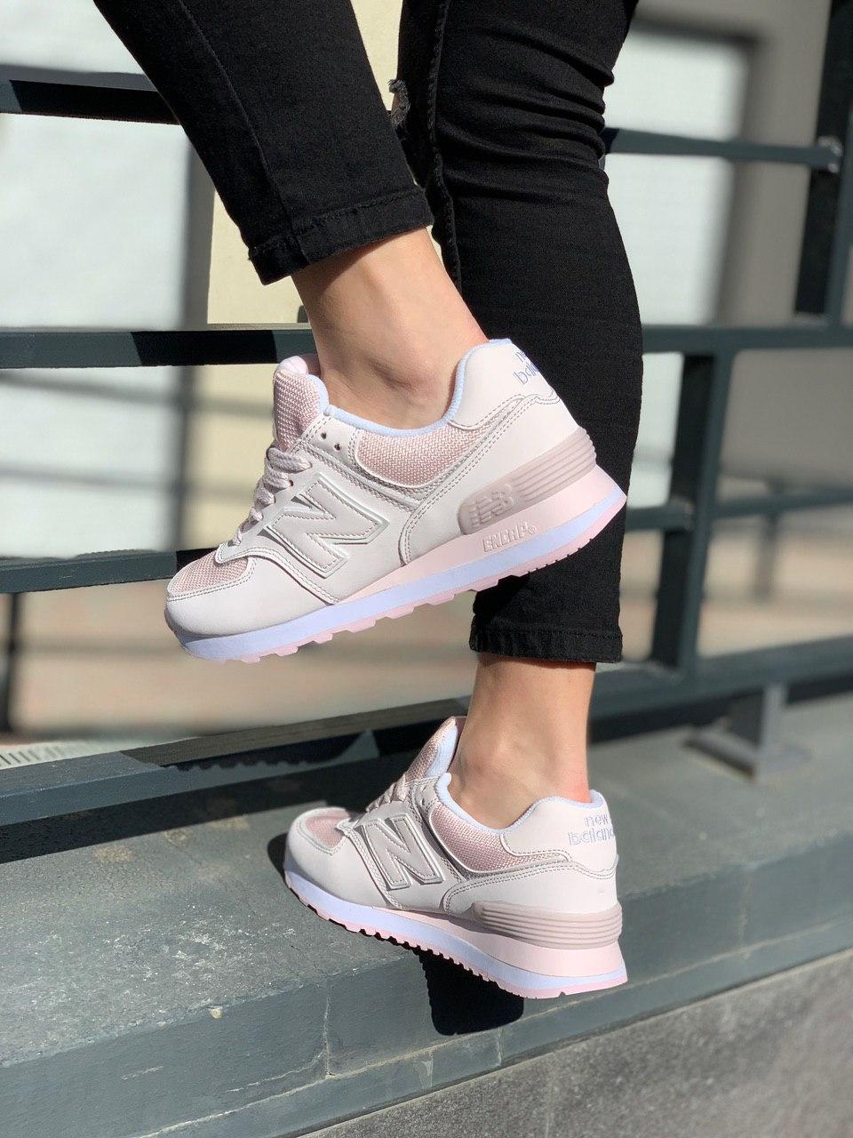 New Balance 574 Pink White 3