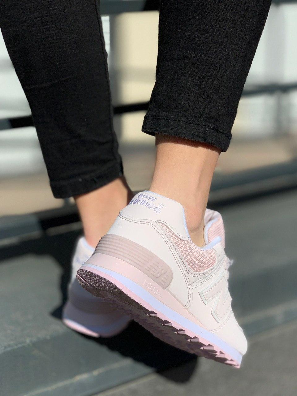 New Balance 574 Pink White 3