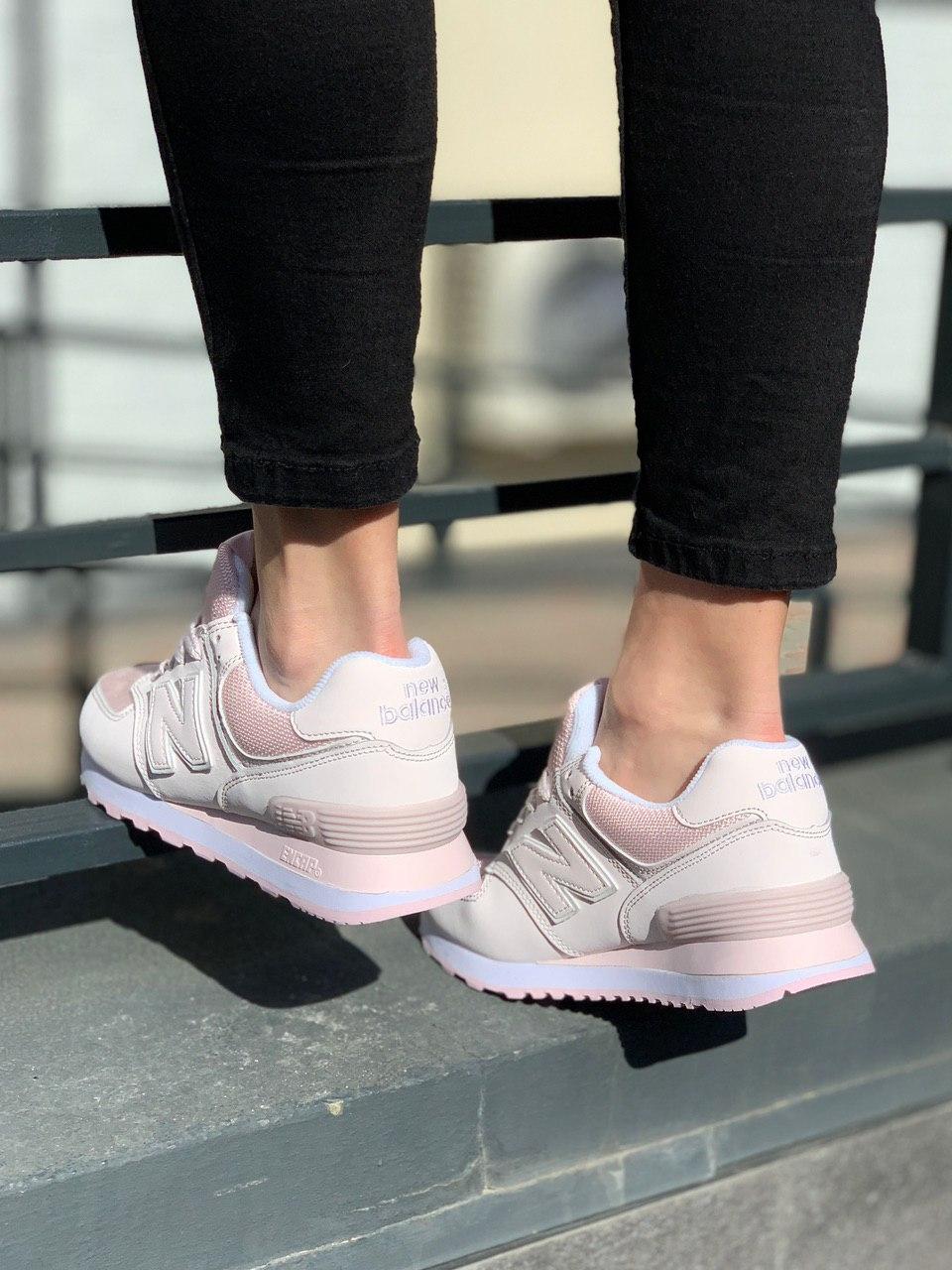 New Balance 574 Pink White 3