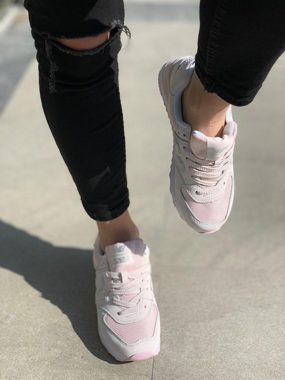 New Balance 574 Pink White 3