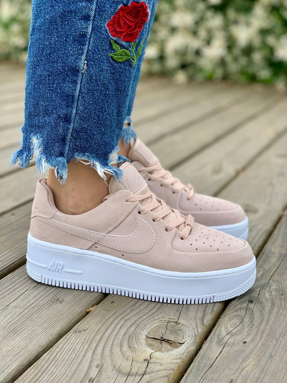 Nike Air Force 1 Sage Pink White 2
