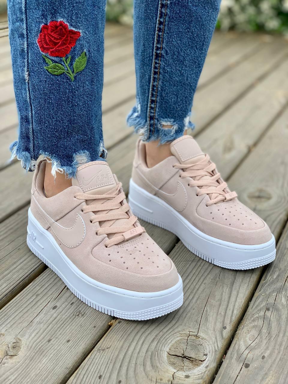 Nike Air Force 1 Sage Pink White 2