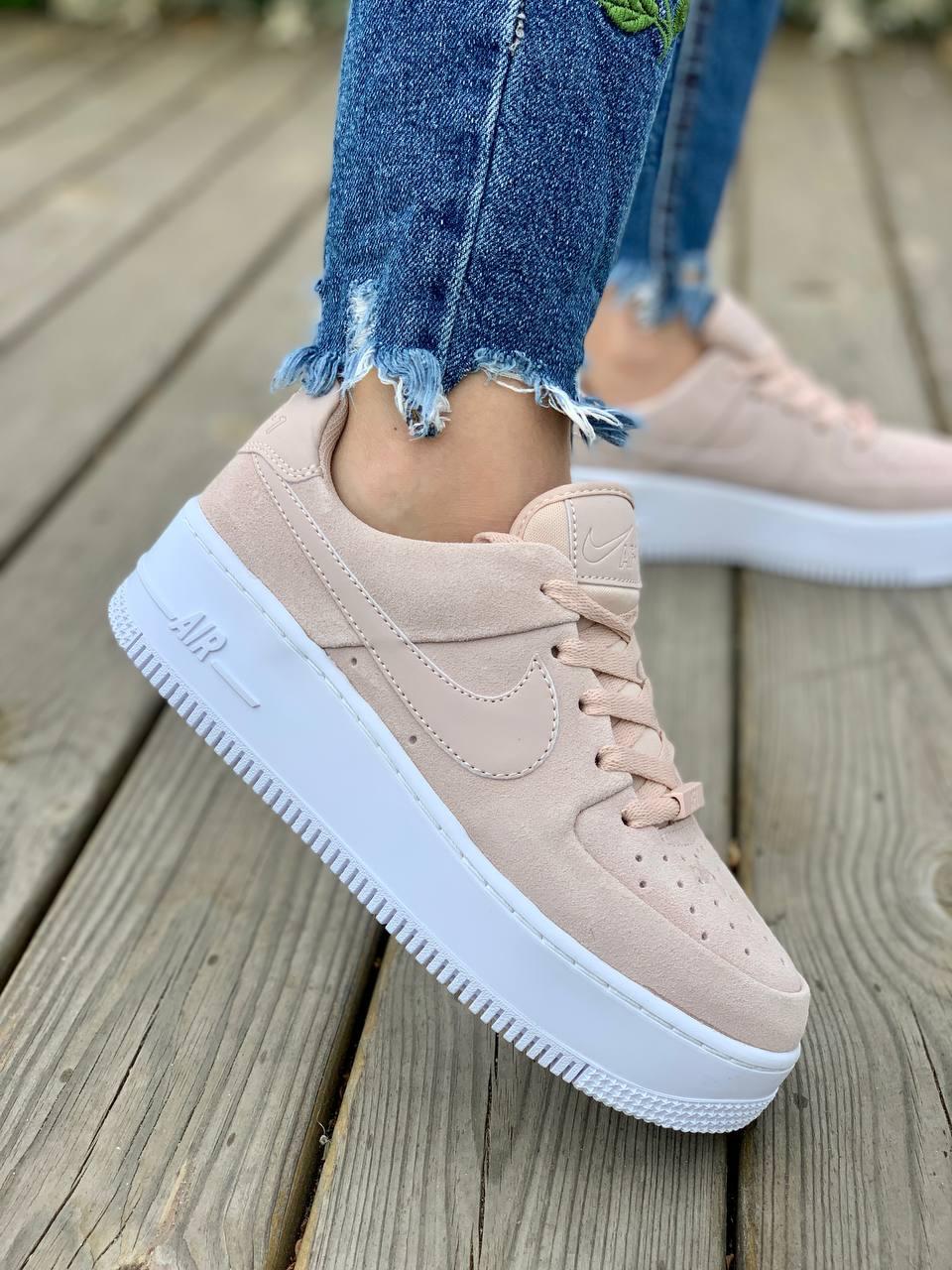Nike Air Force 1 Sage Pink White 2