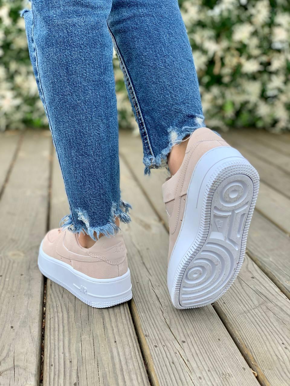 Nike Air Force 1 Sage Pink White 2