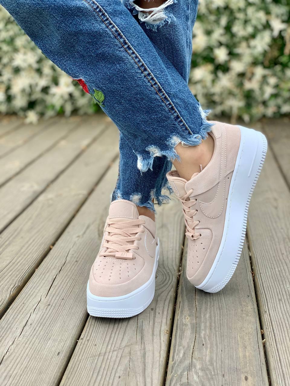 Nike Air Force 1 Sage Pink White 2