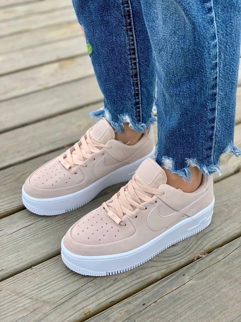 Nike Air Force 1 Sage Pink White 2