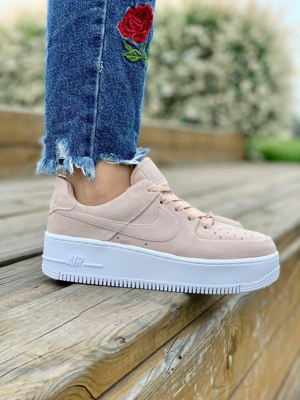 Nike Air Force 1 Sage Pink White 2