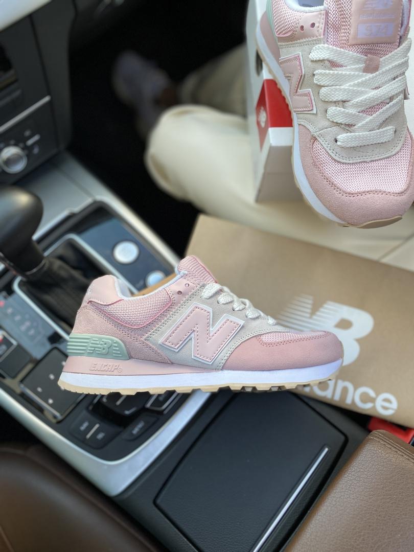 New Balance 574 Light Pink Grey White