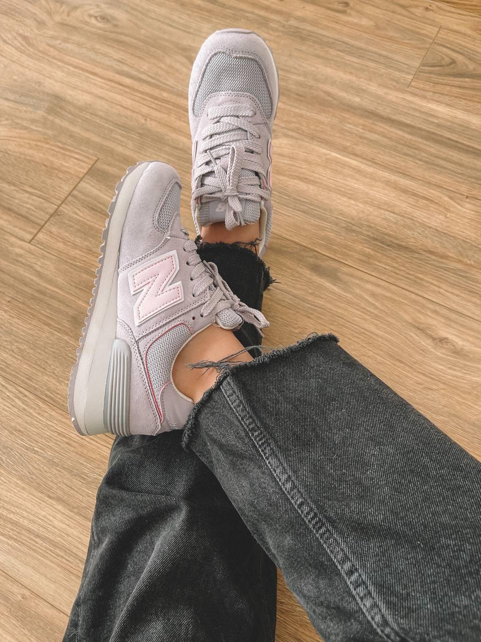 New Balance 574 Violet Pink White