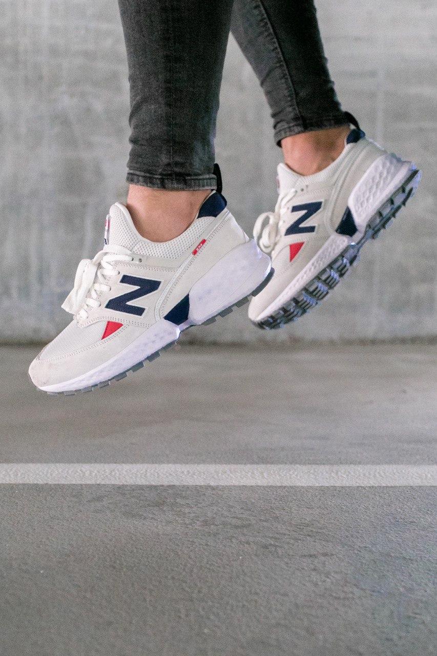 New Balance 574 Sport 2019 White «Blue Logo»