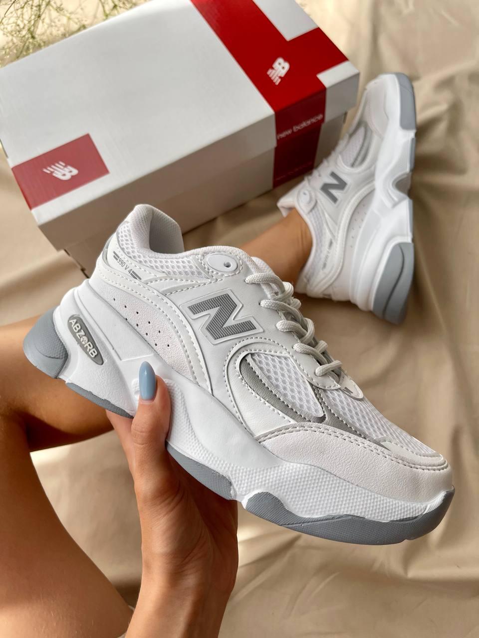 New Balance 990 White Silwer