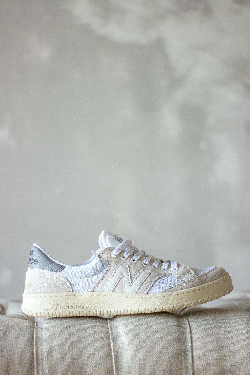New Balance White Beige