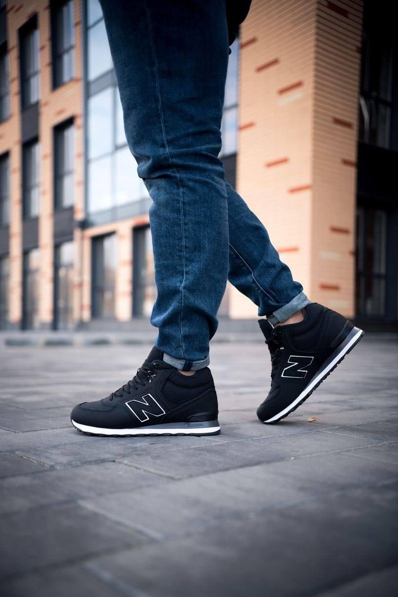 New Balance 574 Mid Black White