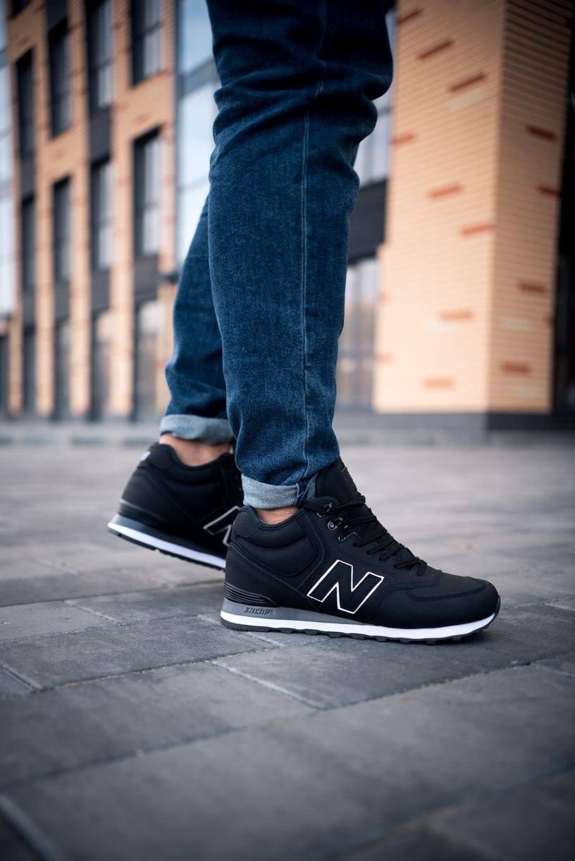 New Balance 574 Mid Black White