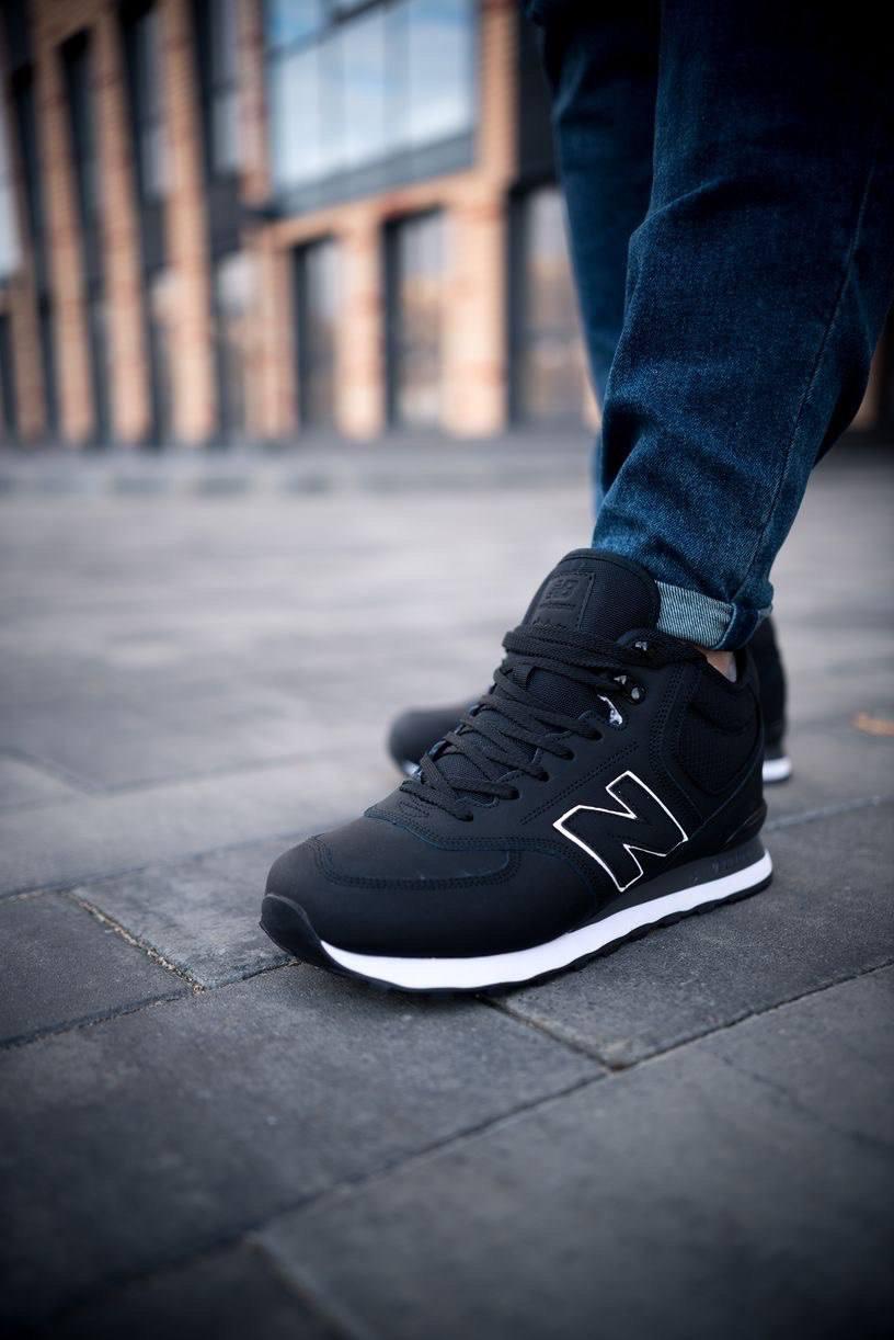 New Balance 574 Mid Black White