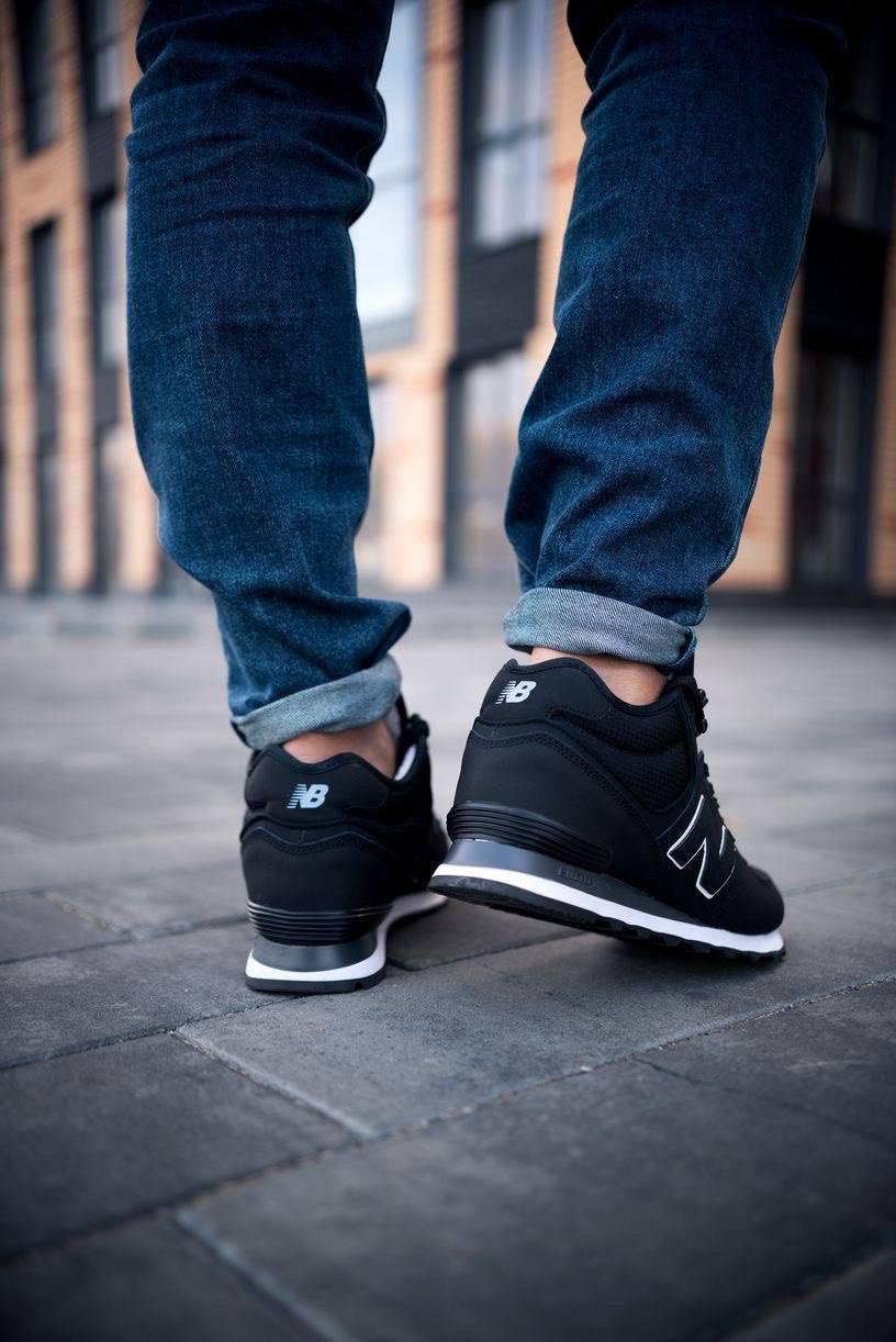 New Balance 574 Mid Black White