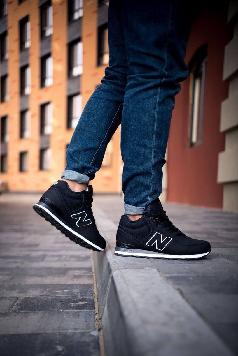New Balance 574 Mid Black White