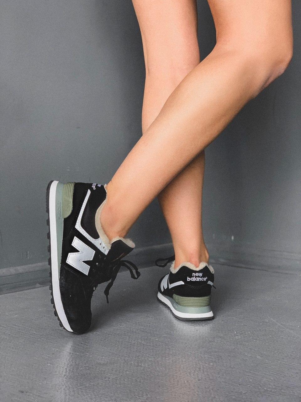 New Balance 574 Black White Grey