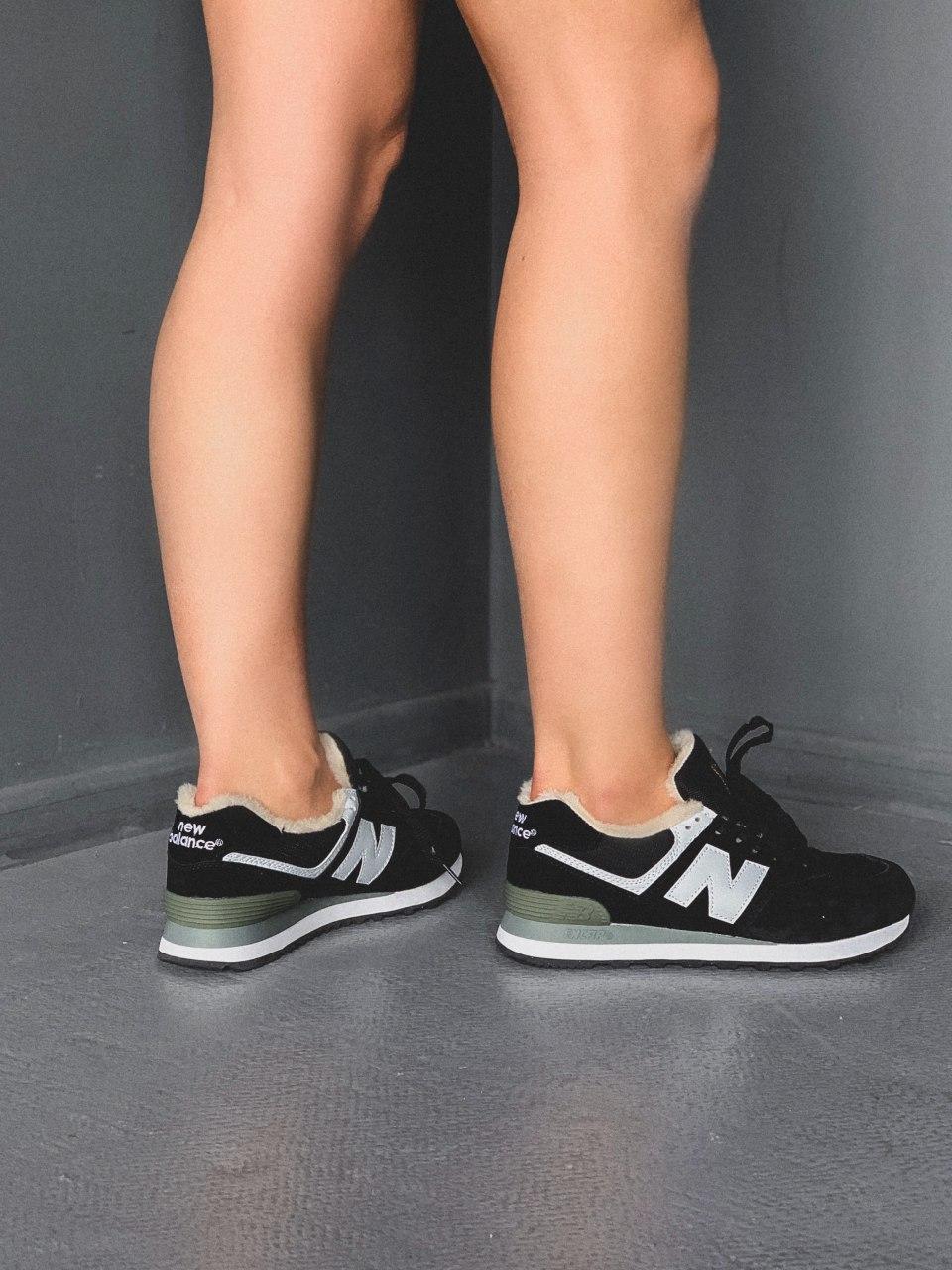 New Balance 574 Black White Grey