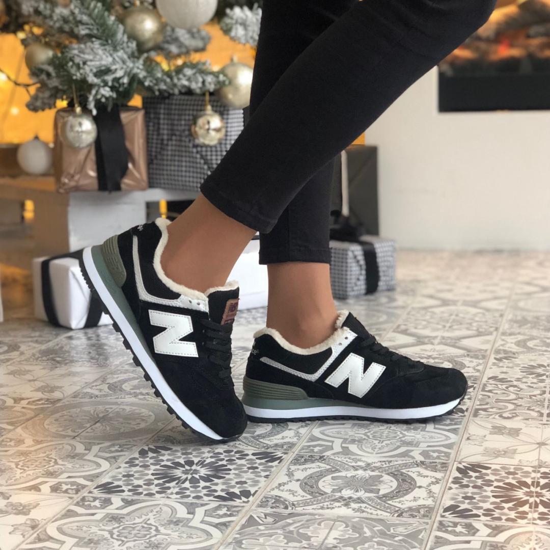 New Balance 574 Black White Grey