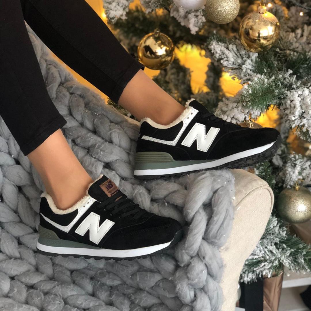 New Balance 574 Black White Grey