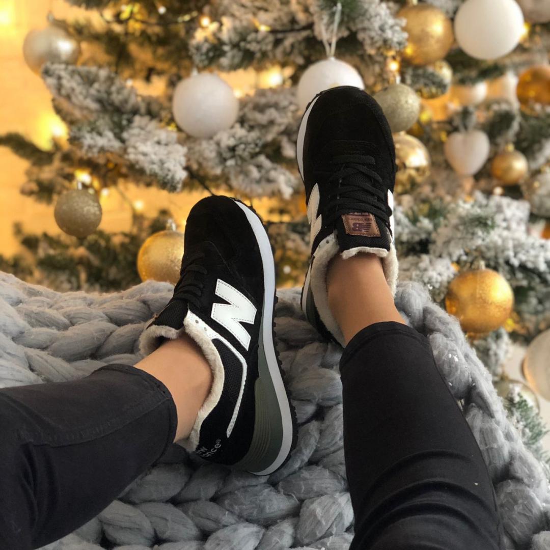 New Balance 574 Black White Grey