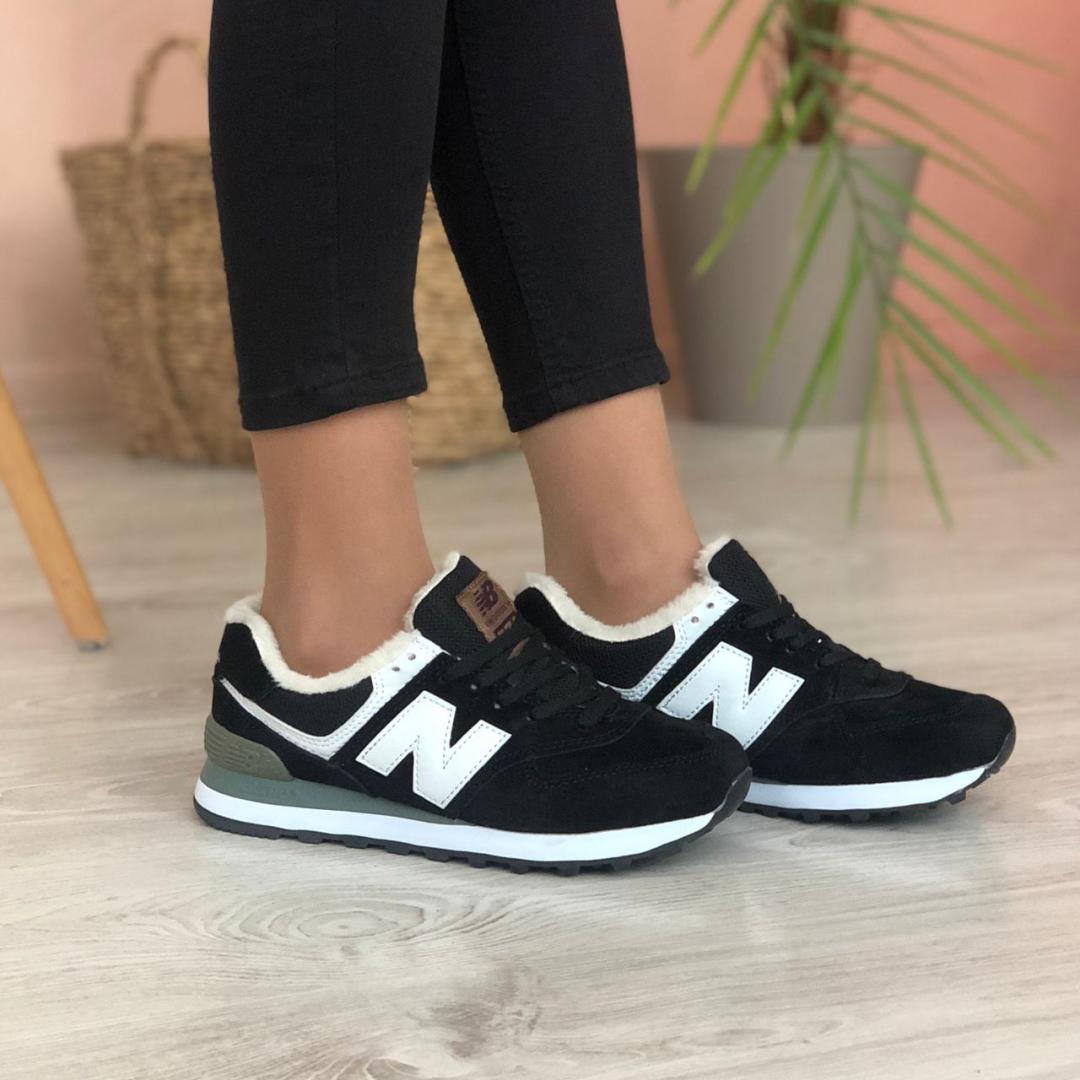 New Balance 574 Black White Grey
