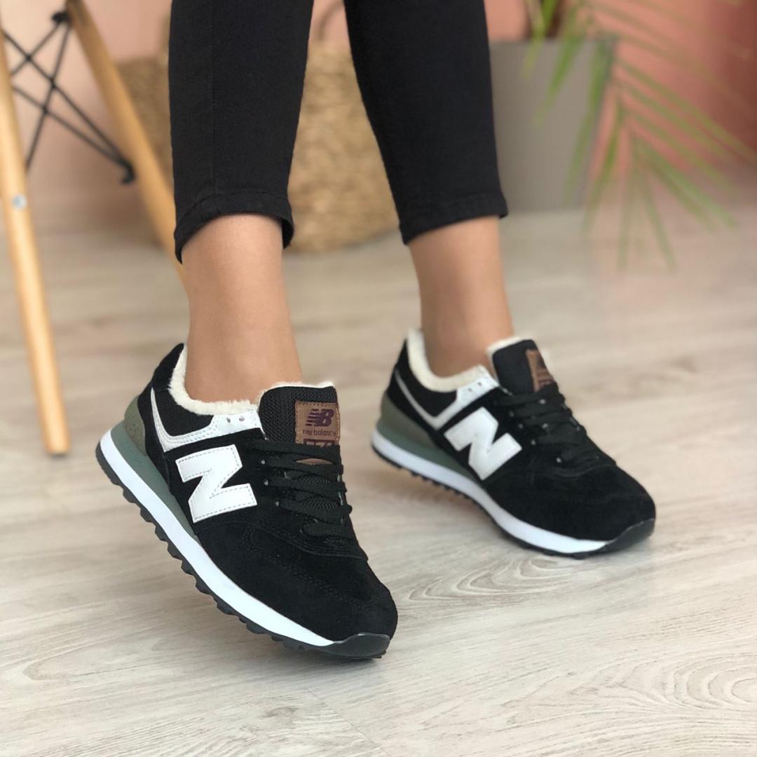 New Balance 574 Black White Grey