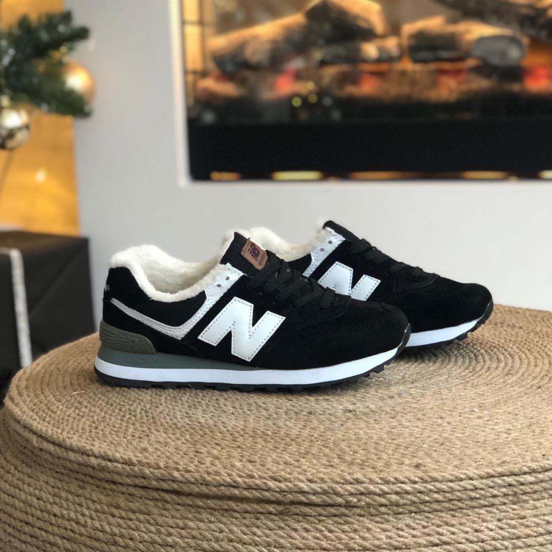 New Balance 574 Black White Grey