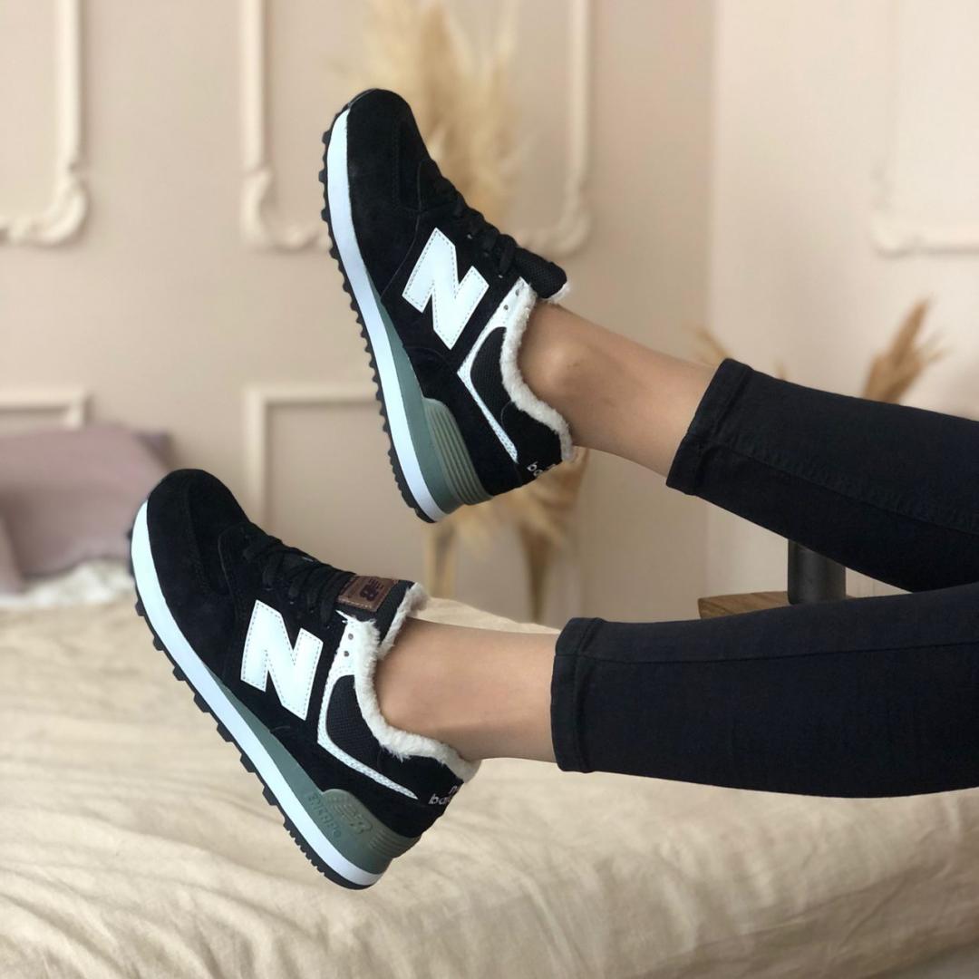 New Balance 574 Black White Grey