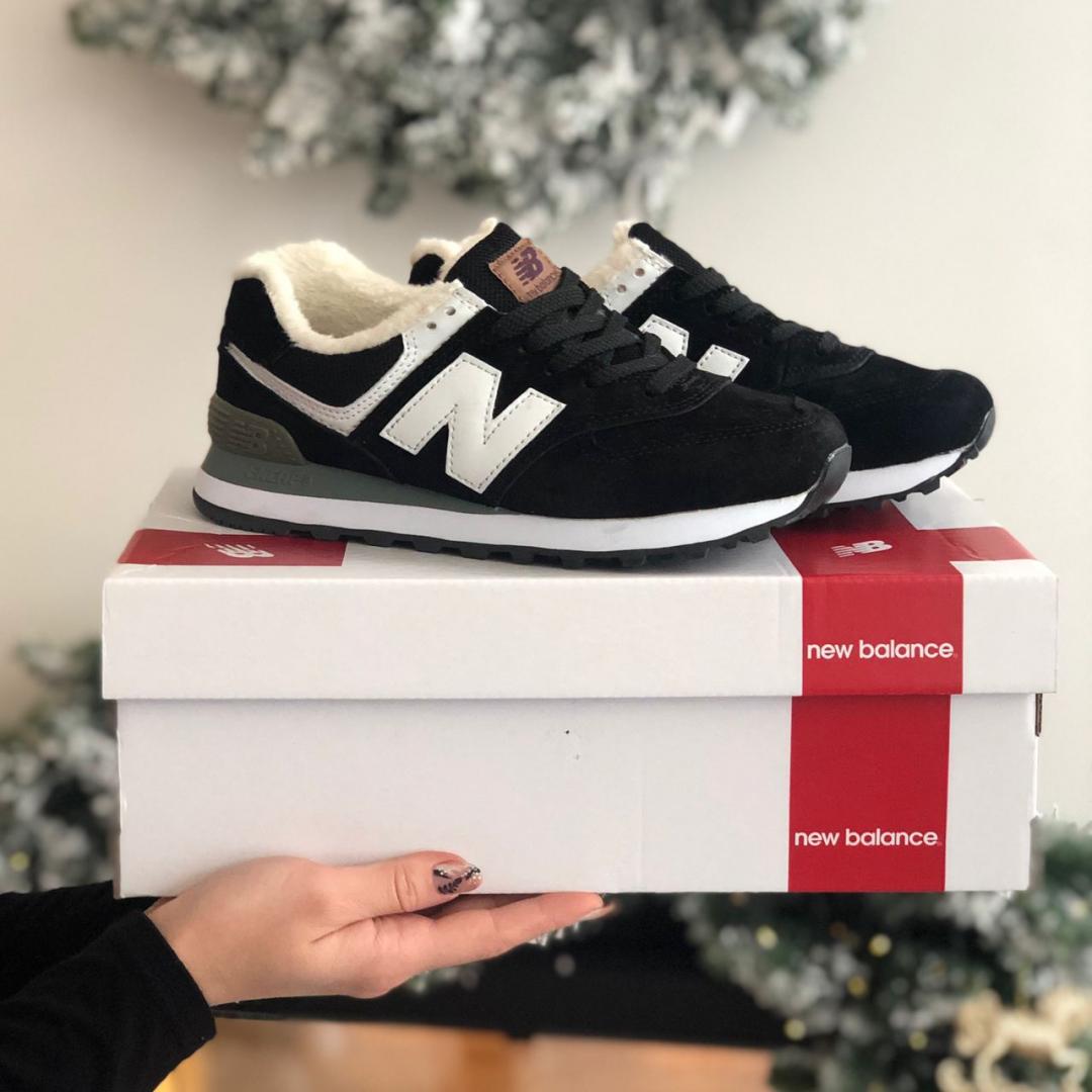 New Balance 574 Black White Grey
