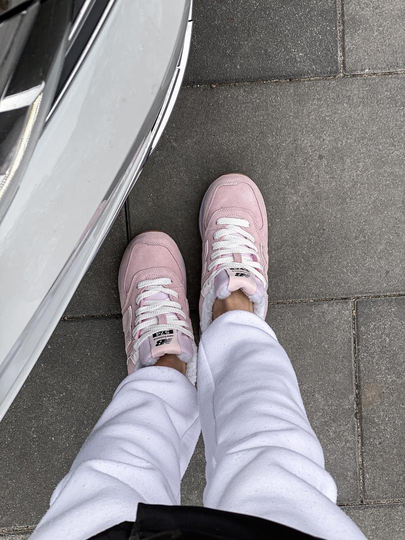 New Balance 574 Pink White