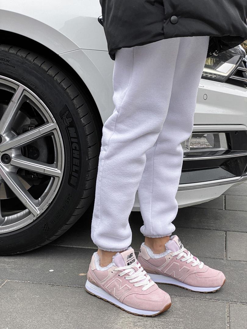 New Balance 574 Pink White