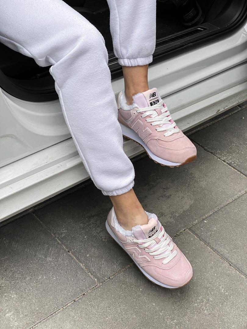 New Balance 574 Pink White