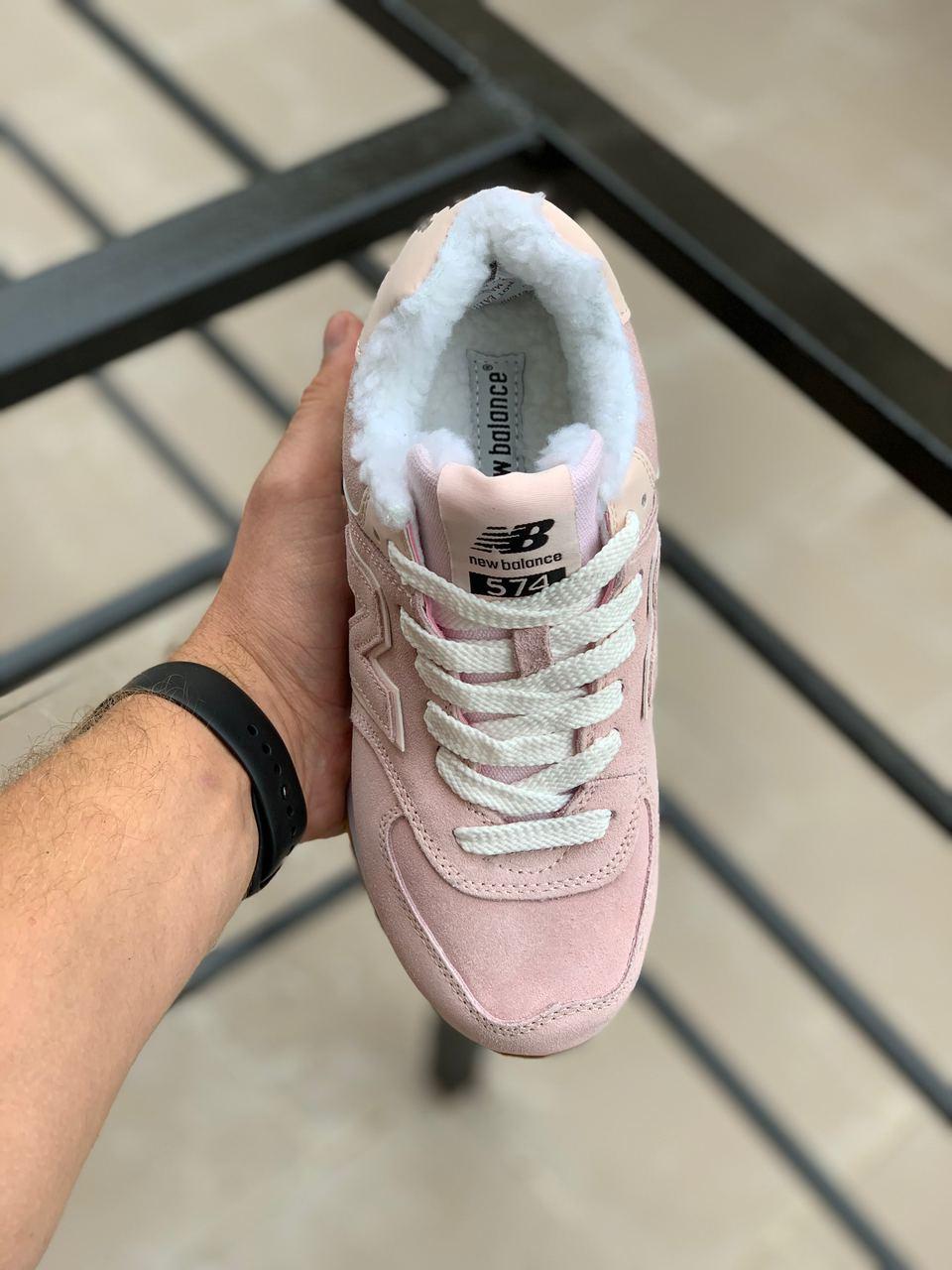 New Balance 574 Pink White
