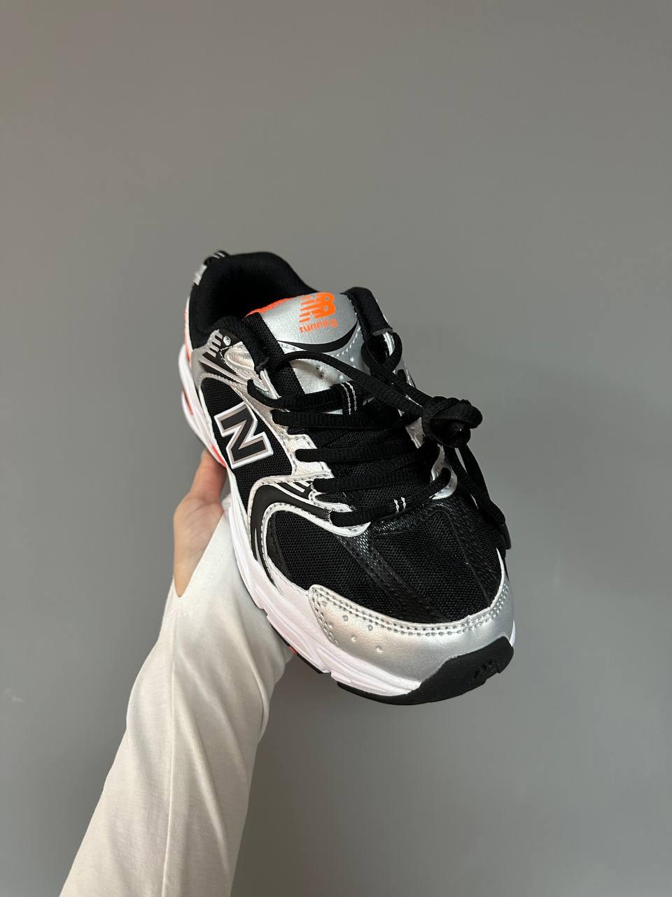 New Balance 530 Black Silver Orange