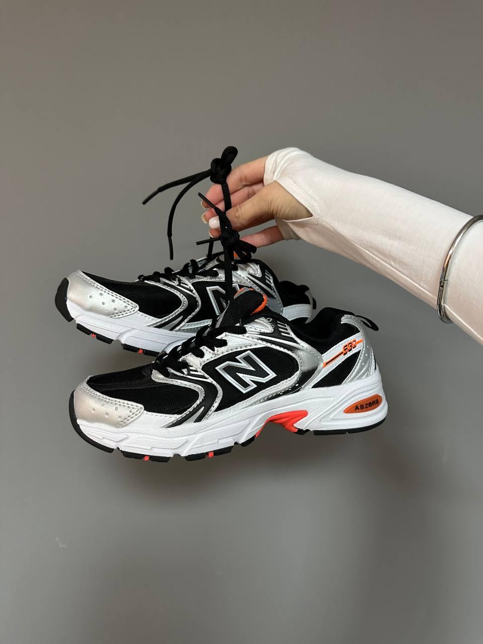 New Balance 530 Black Silver Orange